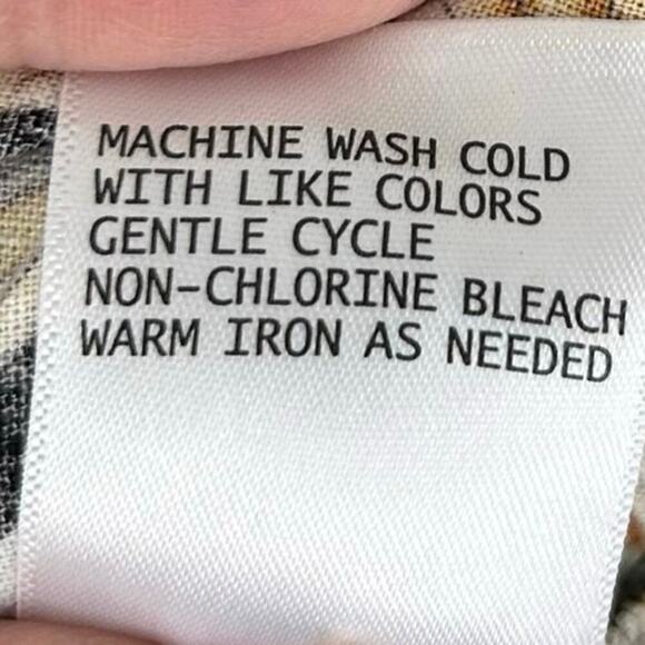 Panama Jack Women Short Sleeve Top Blouse Button Black Tropical Beach Size Small - Picture 6 of 6